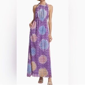 Busayo Oye Cotton Eyelet Maxi Dress Size Small